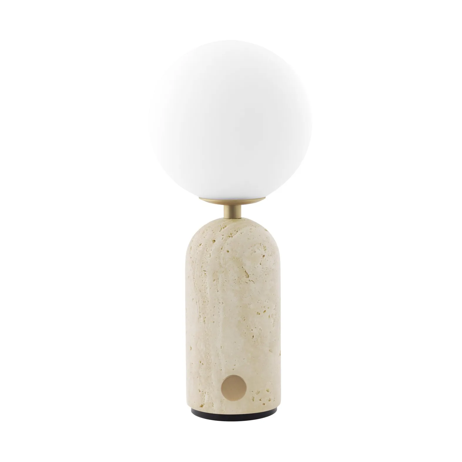 Torrano portabel bordlampe, Beige travertin Globen Lighting