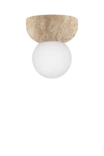 Torrano vegglampe/takplafond 13 cm - Travertin - Globen Lighting