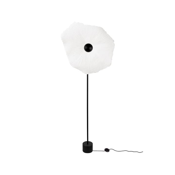 Tropez gulvlampe - Naturlig, sort stativ - Globen Lighting