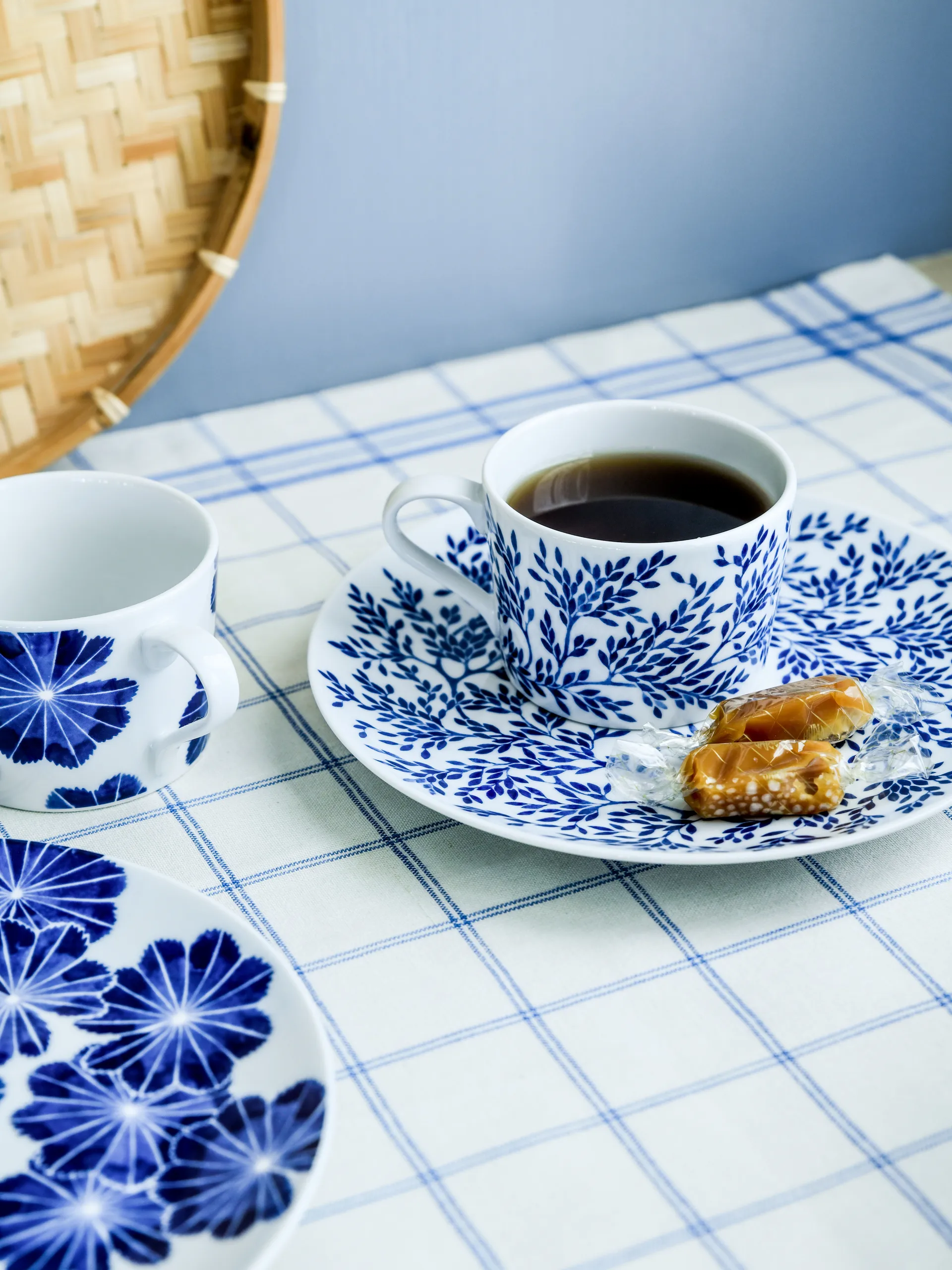 Botanica Myrten asjett Ø21, Blå Götefors Porslin