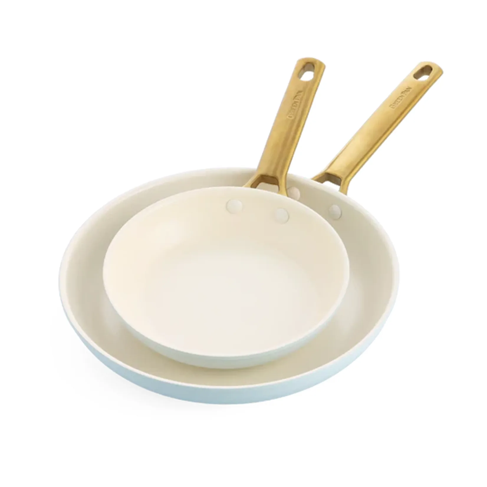 Padova stekepannesett 20 + 26 cm, Light blue GreenPan