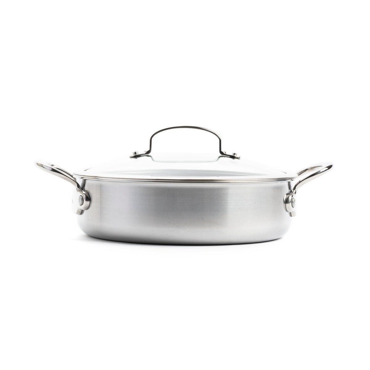 GreenPan Premiere kasserolle med lokk 26 cm | Skandinavisk Design | Traktørpanner & Sauteringspanner | Sølv