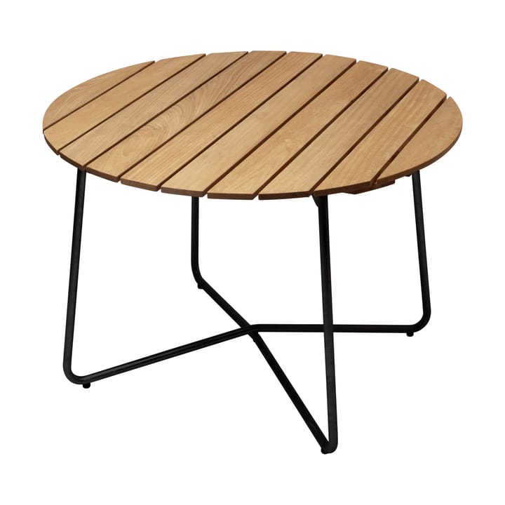 9A spisebord - Oljet eik-svart, Ø100 cm - Grythyttan Stålmöbler