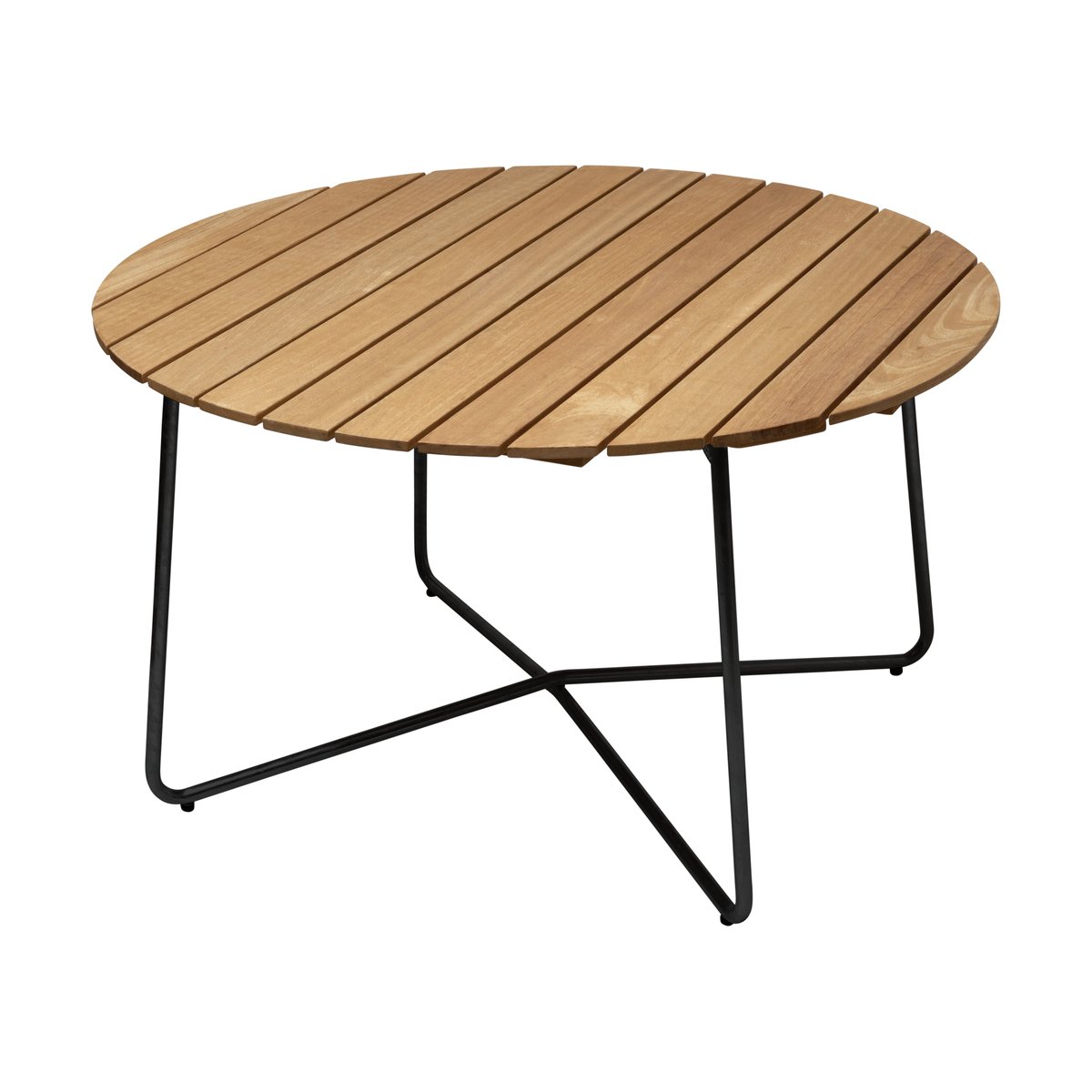 Grythyttan Stålmöbler 9A spisebord Oljet eik-svart, Ø120 cm