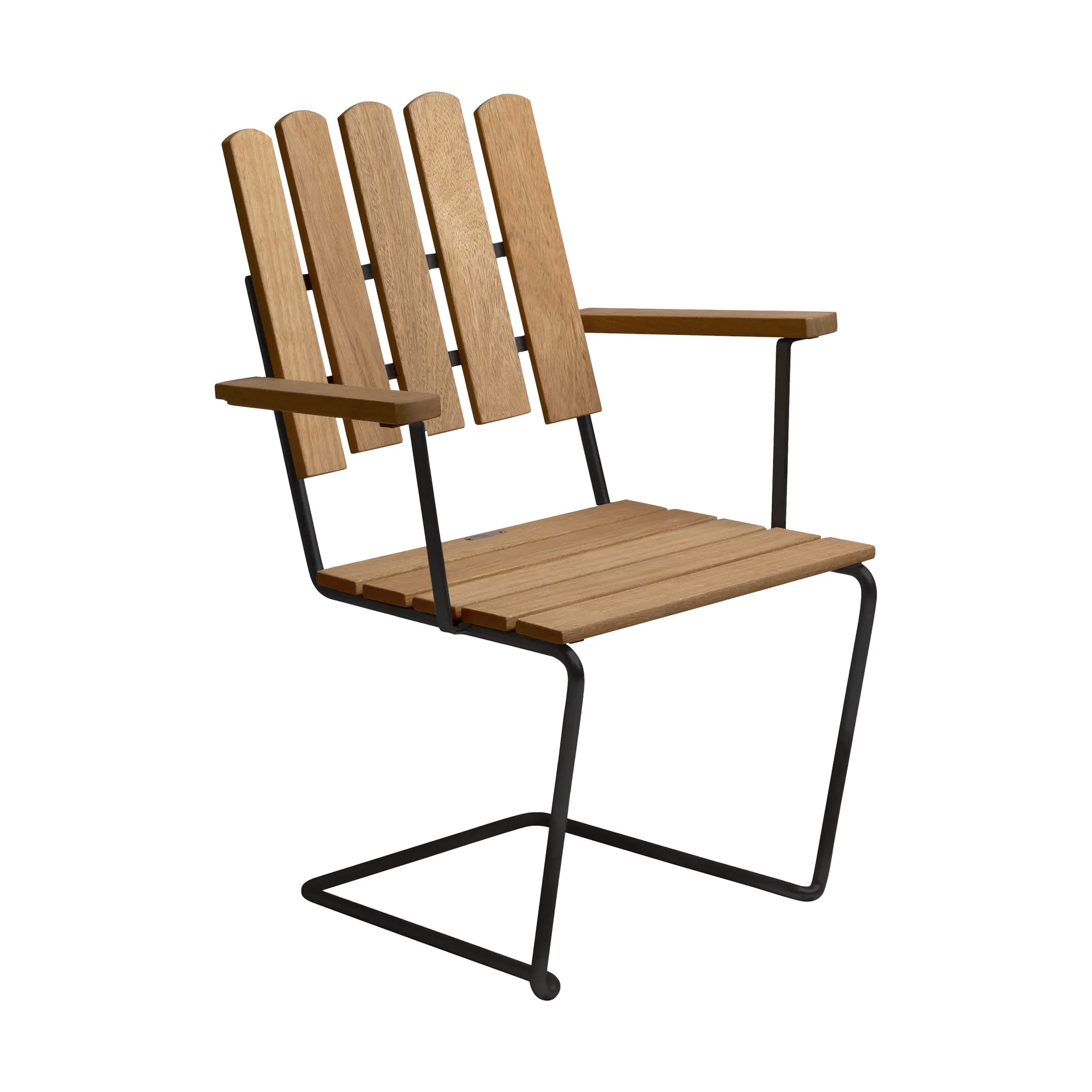 A2 lenestol, Oljet eik-svart Grythyttan Stålmöbler