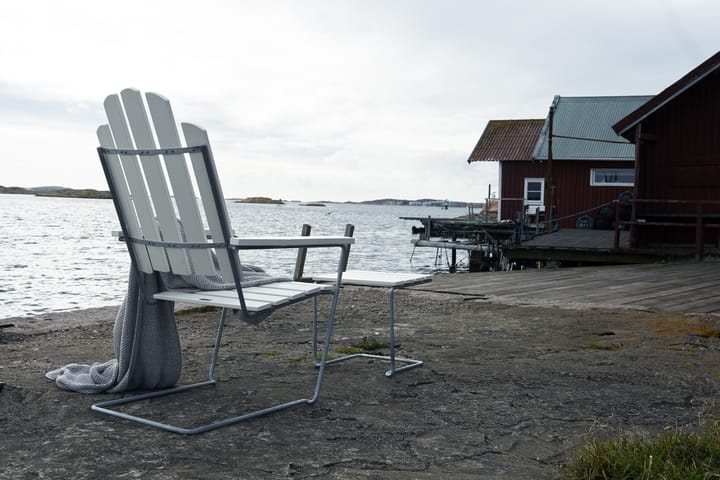 A3 solseng - Hvit lakkert varmgalvanisert eik - Grythyttan Stålmöbler