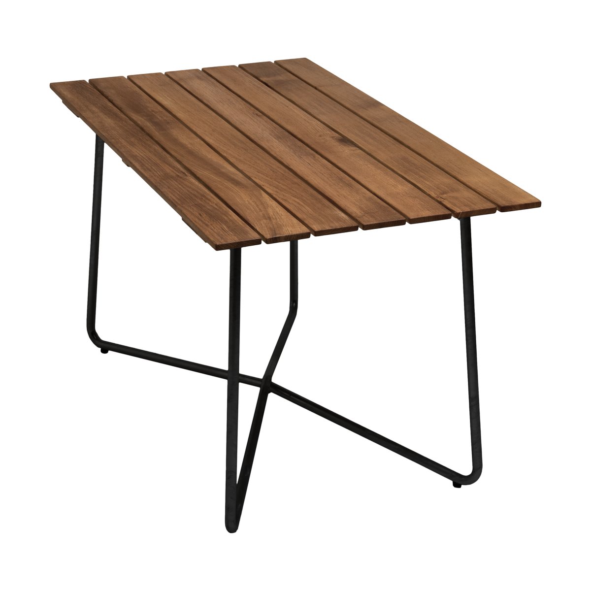 Grythyttan Stålmöbler B25A bord Ubehandlet teak-svart