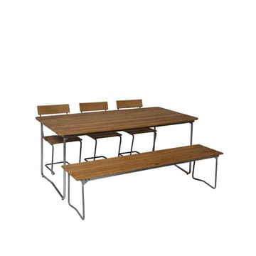 B31 170 spisebord - Eik olje-varmgalvanisert stativ - Grythyttan Stålmöbler