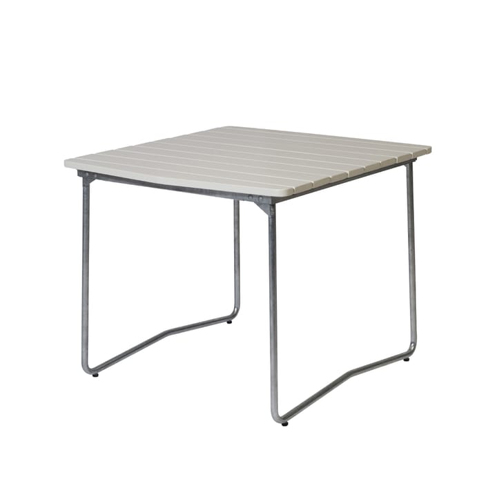 B31 84 spisebord - Hvit lakkert varmgalvanisert stativ - Grythyttan Stålmöbler