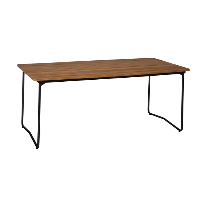 B31 spisebord, Ubehandlet teak-svart Grythyttan Stålmöbler