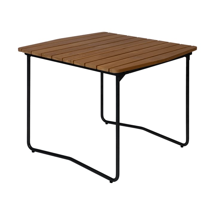 B31 spisebord, Ubehandlet teak-svart Grythyttan Stålmöbler