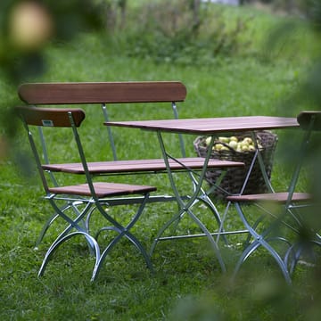 Bryggeristol - Teak-varmgalvanisert stativ - Grythyttan Stålmöbler