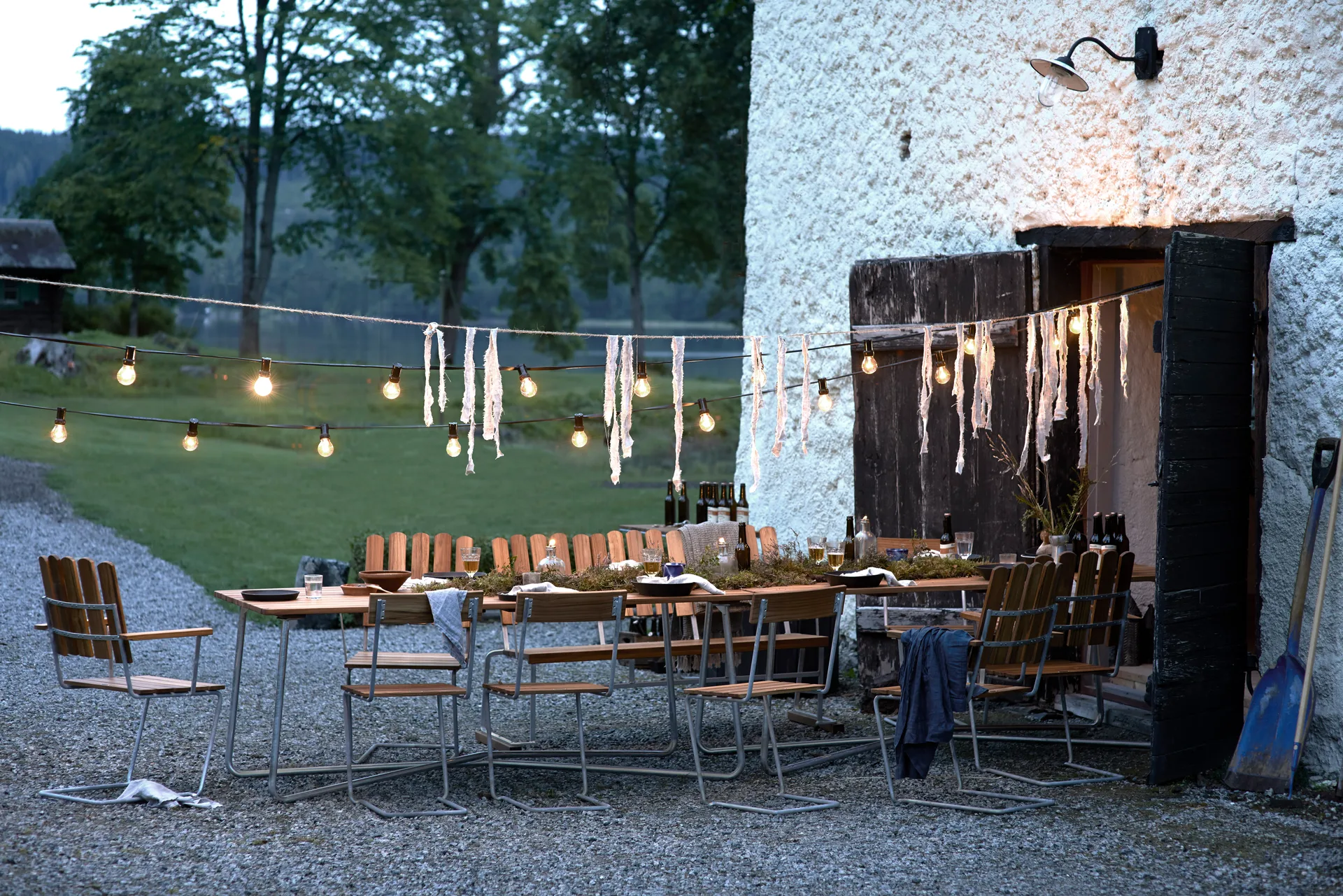 Grythyttan spisegruppe 2 stk B25A + 8 stk Stol 1 teak Grythyttan Stålmöbler