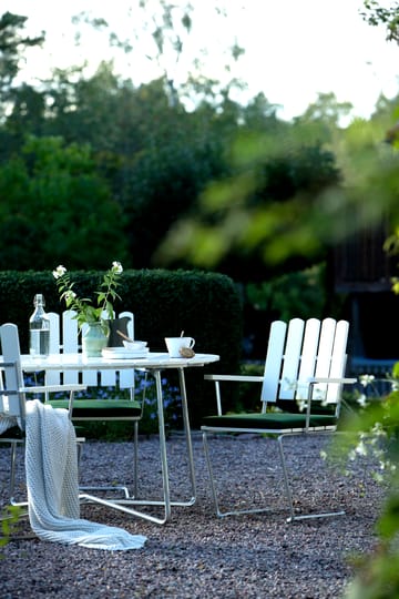 Grythyttan spisegruppe hvit 9A Ø120cm + 5stk A2 - undefined - Grythyttan Stålmöbler