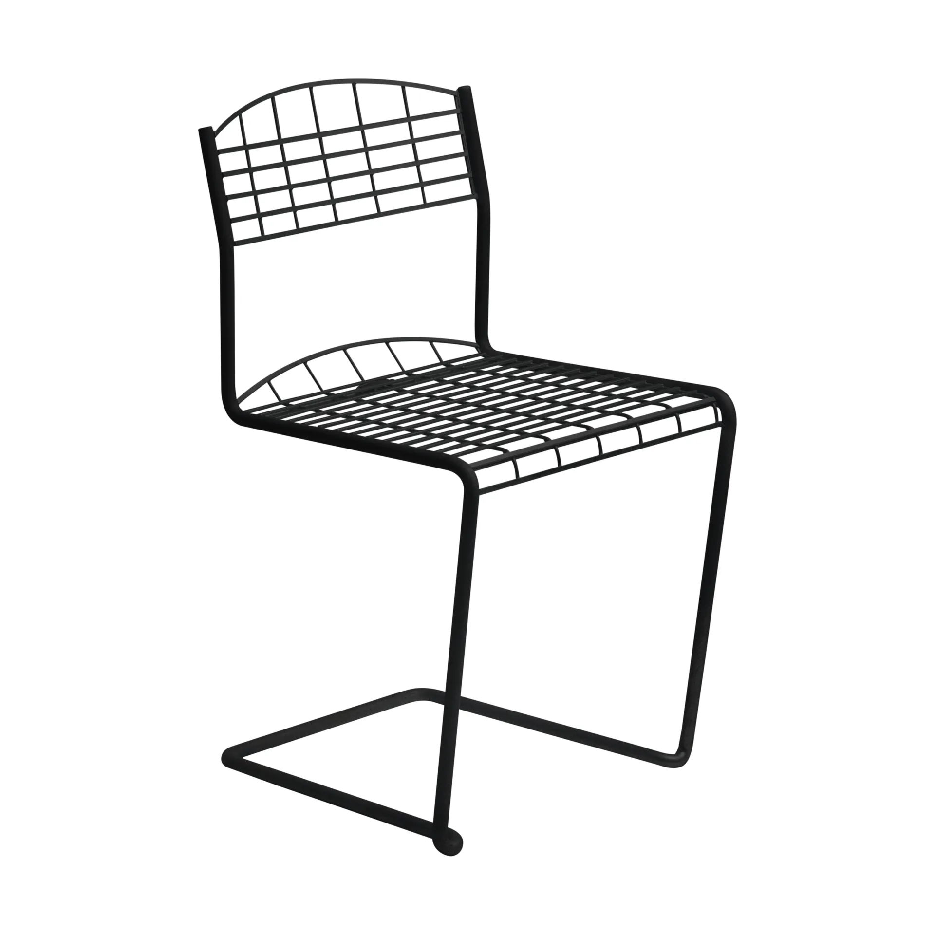 High Tech stol, Svart Grythyttan Stålmöbler