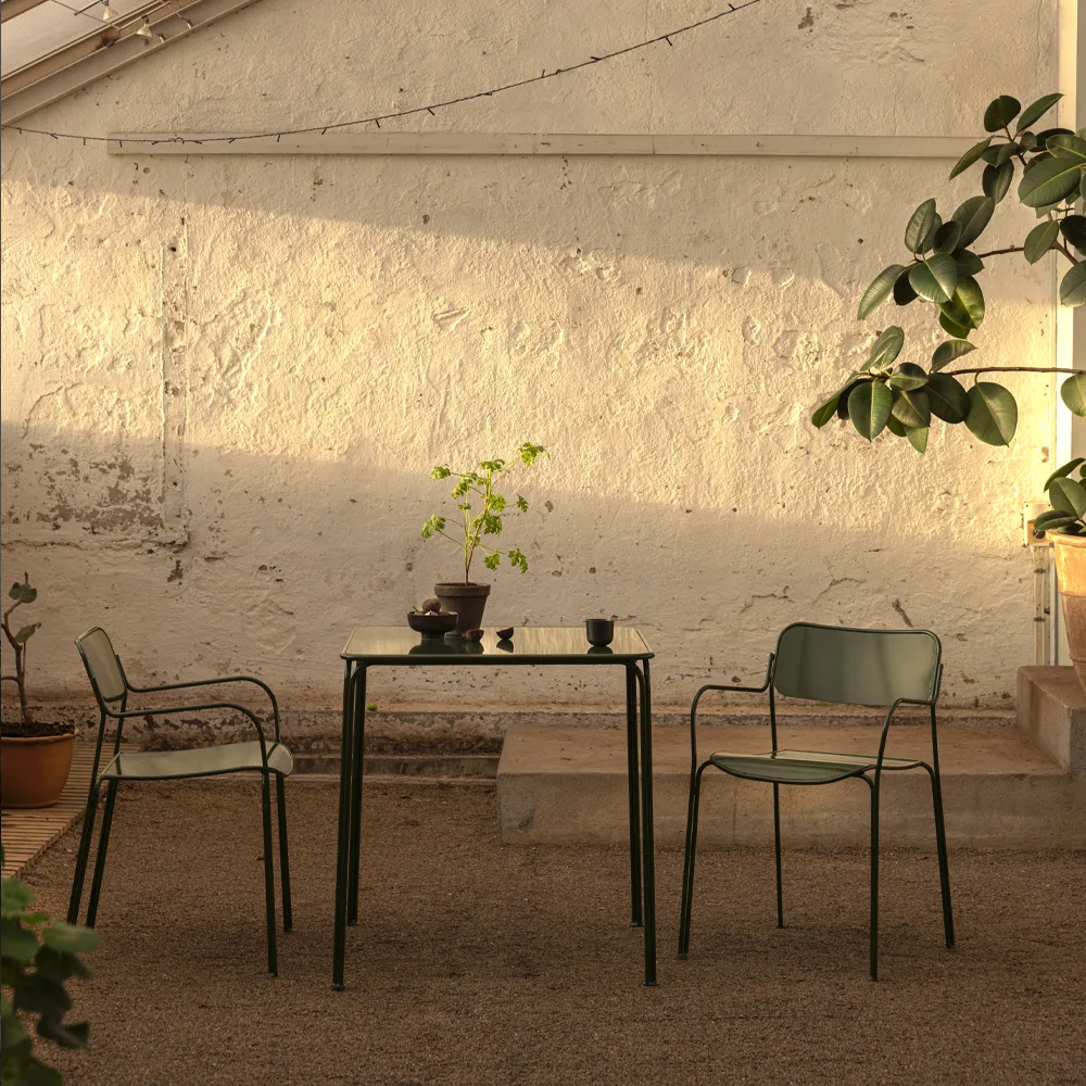 Libelle bord, Grønn Grythyttan Stålmöbler