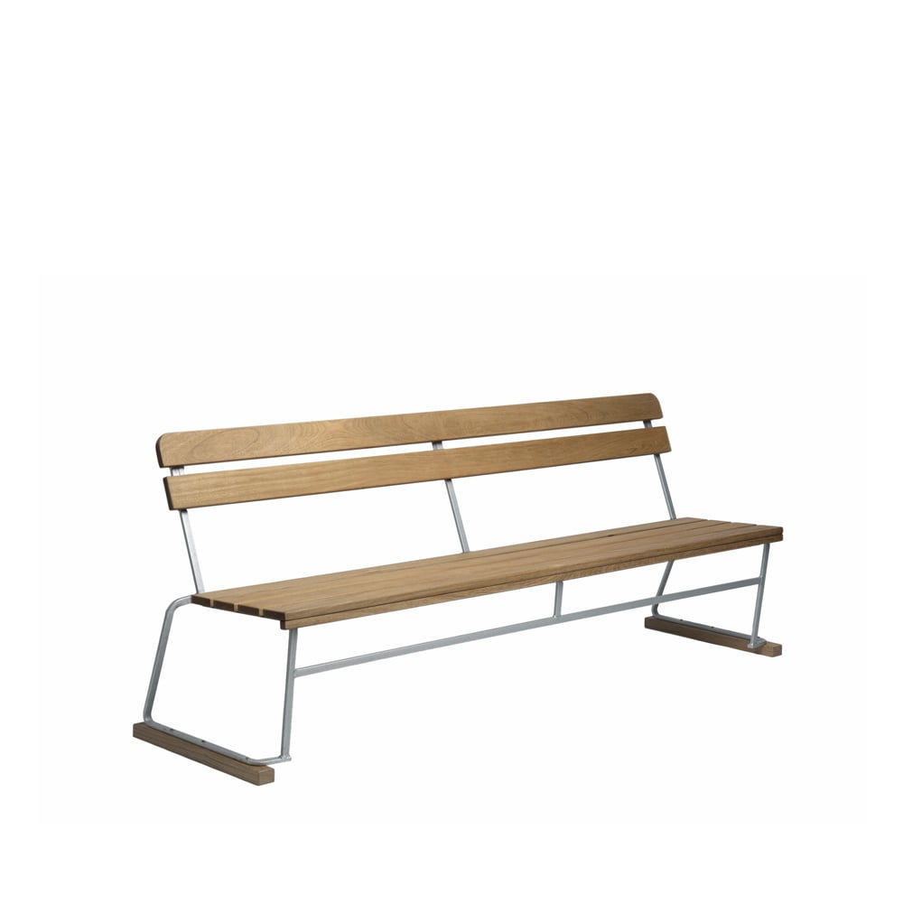 Grythyttan Stålmöbler Sofa 5 Eik olje-varmgalvanisert stativ
