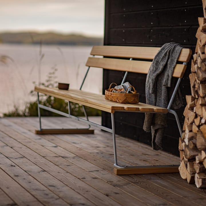 Sofa 5, Teak-varmgalvanisert stativ Grythyttan Stålmöbler