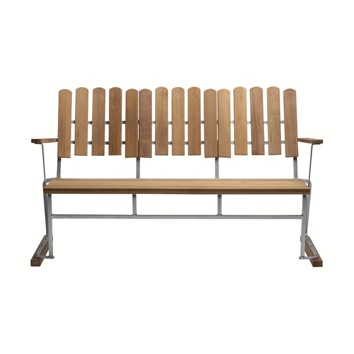 Sofa 6, Teak-varmgalvanisert stativ Grythyttan Stålmöbler