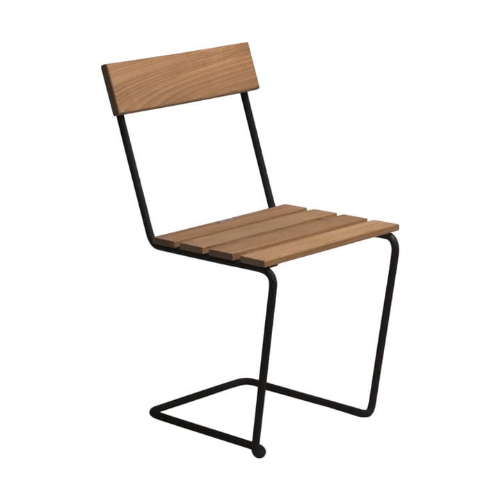 Stol 1 - Ubehandlet teak-svart - Grythyttan Stålmöbler