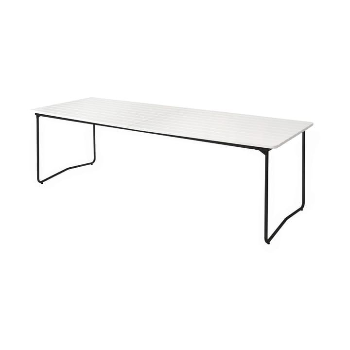 Table B31 spisebord 230 cm, Hvitlakkert eik-svart Grythyttan Stålmöbler