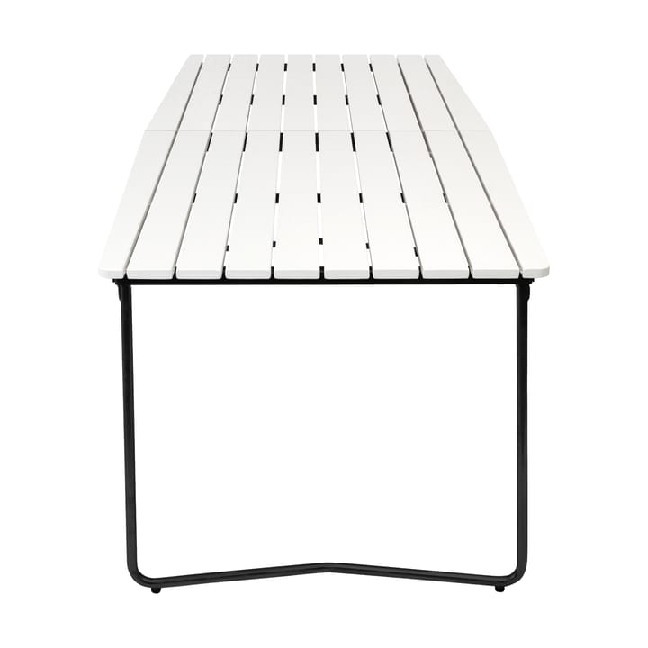 Table B31 spisebord 230 cm, Hvitlakkert eik-svart Grythyttan Stålmöbler