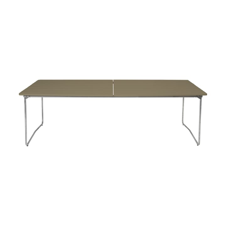 Table B31 spisebord 230 cm - Lysegrønn eik-galvanisert stål - Grythyttan Stålmöbler