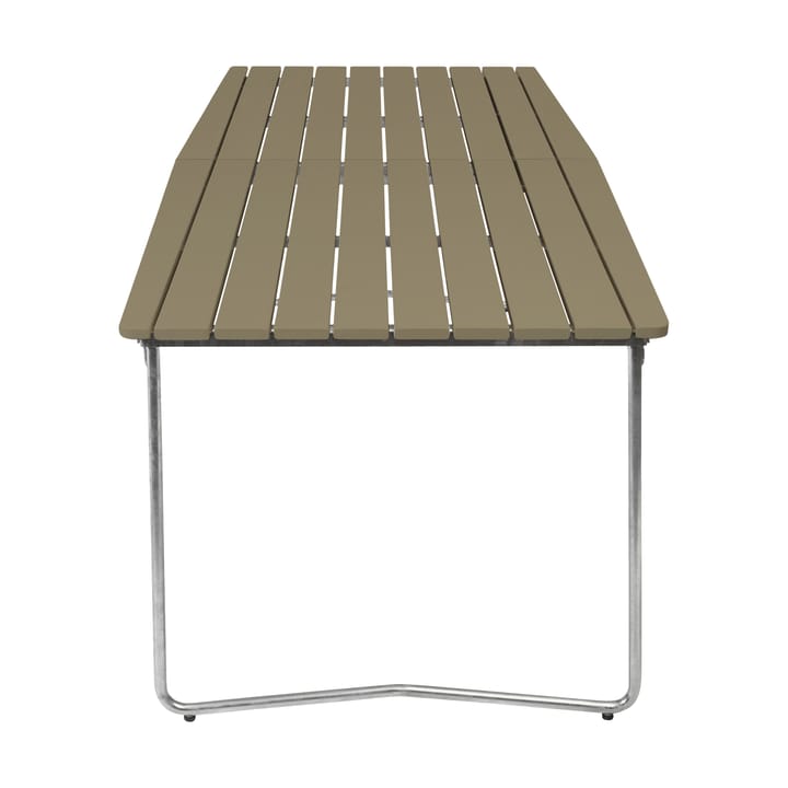 Table B31 spisebord 230 cm, Lysegrønn eik-galvanisert stål Grythyttan Stålmöbler