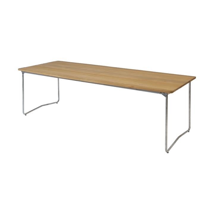 Table B31 spisebord 230 cm, Oljet eik-galvaniserte ben Grythyttan Stålmöbler
