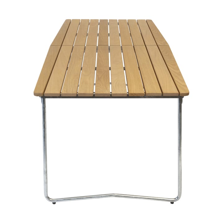 Table B31 spisebord 230 cm, Oljet eik-galvaniserte ben Grythyttan Stålmöbler