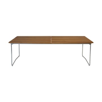 Table B31 spisebord 230 cm - Ubehandlet teak - galvaniserte ben - Grythyttan Stålmöbler
