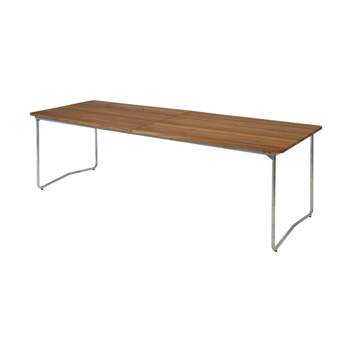 Table B31 spisebord 230 cm, Ubehandlet teak - galvaniserte ben Grythyttan Stålmöbler