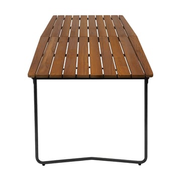 Table B31 spisebord 230 cm - Ubehandlet teak-svart - Grythyttan Stålmöbler