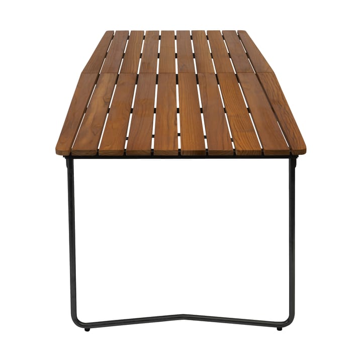 Table B31 spisebord 230 cm, Ubehandlet teak-svart Grythyttan Stålmöbler