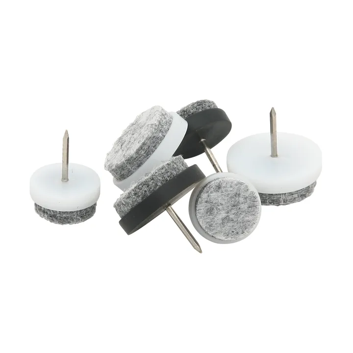 Guardian møbelknapper med spiker Ø17 mm 8-pakning - Hvit - Guardian