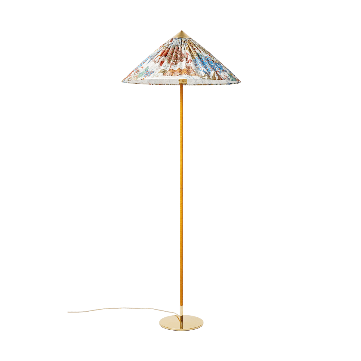 Bilde av GUBI 9602 gulvlampe Mässing-pierre frey