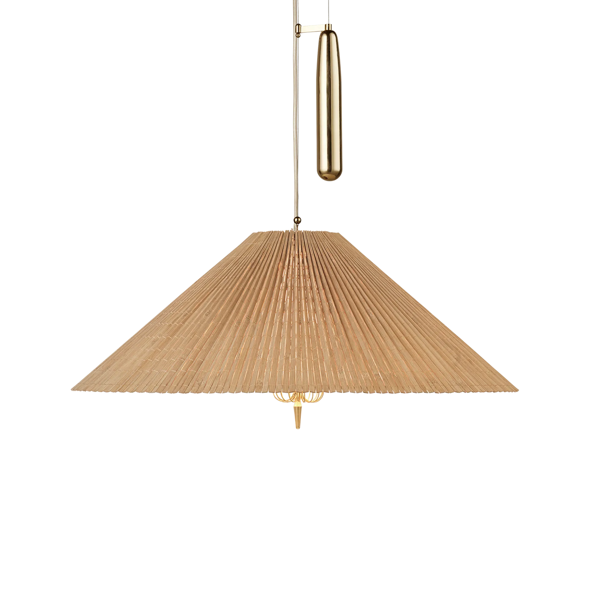 A1972 taklampe Ø60 cm, Bambus-messing GUBI
