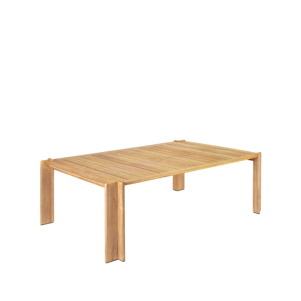 GUBI Atmosfera spisebord Teak, 209×105 cm