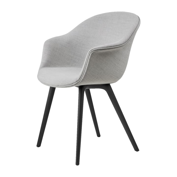 Bat Dining Chair fully upholstered plastic base - Remix 3 nr. 123-black - GUBI
