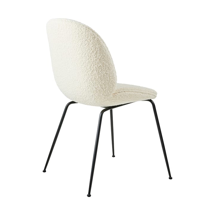 Beetle dining chair fully upholstered conic base - Karakorum 001 – sort stativ - GUBI