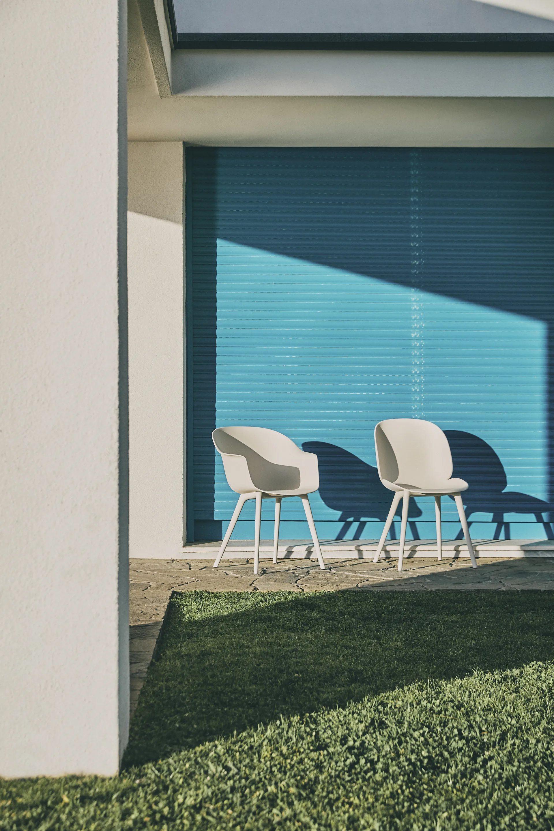 Beetle Dining Outdoor stol, alabaster white GUBI