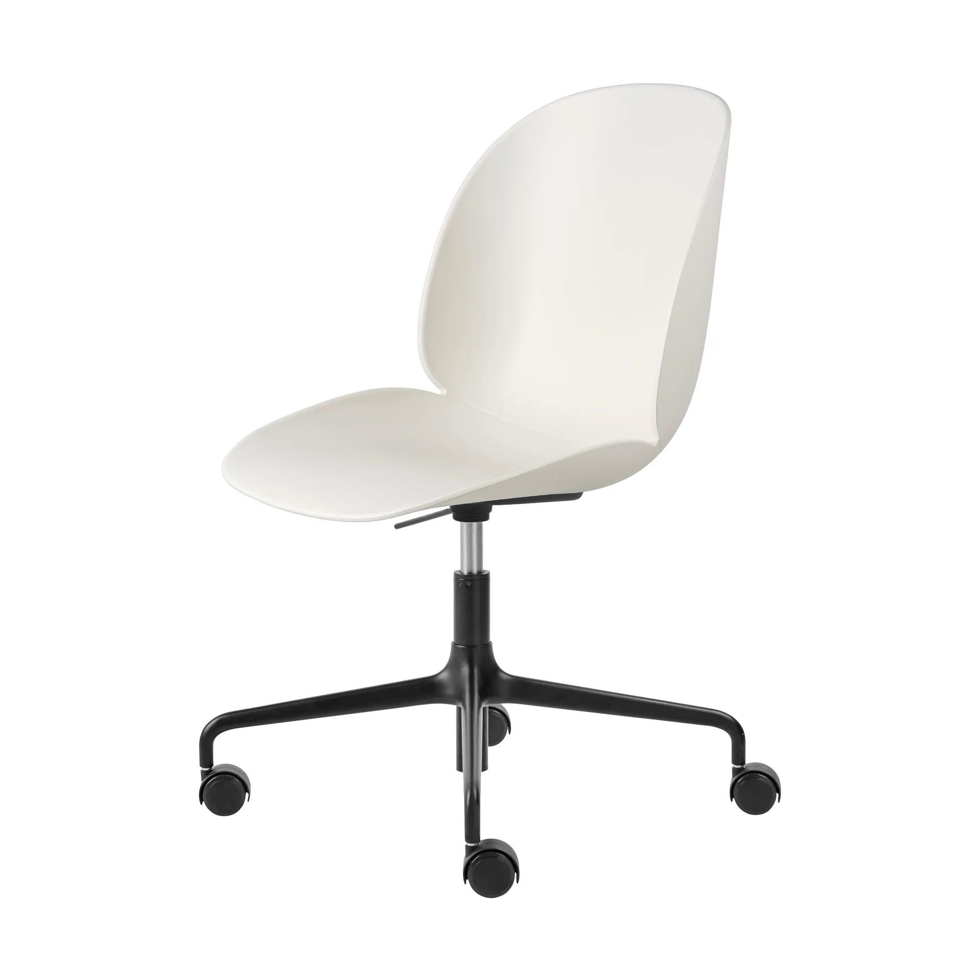 Beetle Meeting Chair kontorstol, Alabaster white-black GUBI