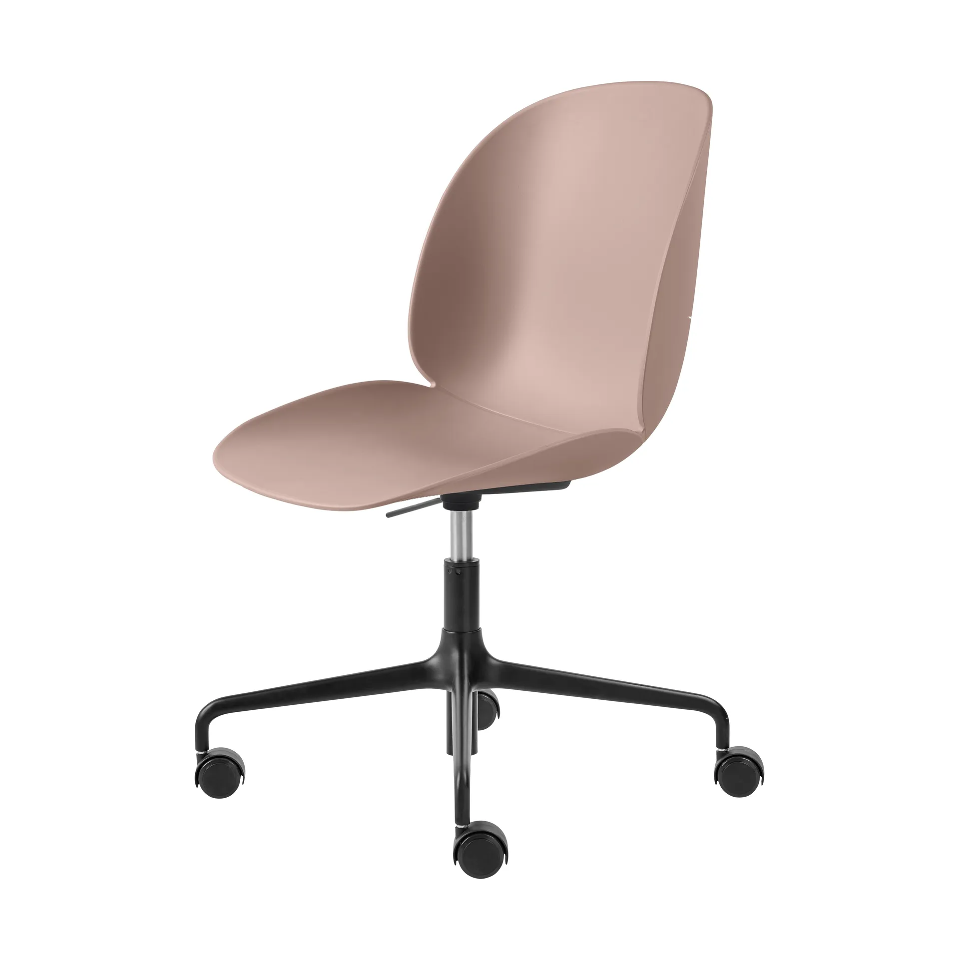 Beetle Meeting Chair kontorstol, Sweet pink-black GUBI
