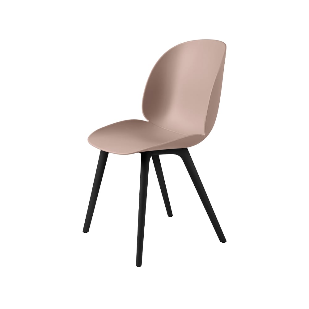 GUBI Beetle Plastic stol sweet pink, sorte ben
