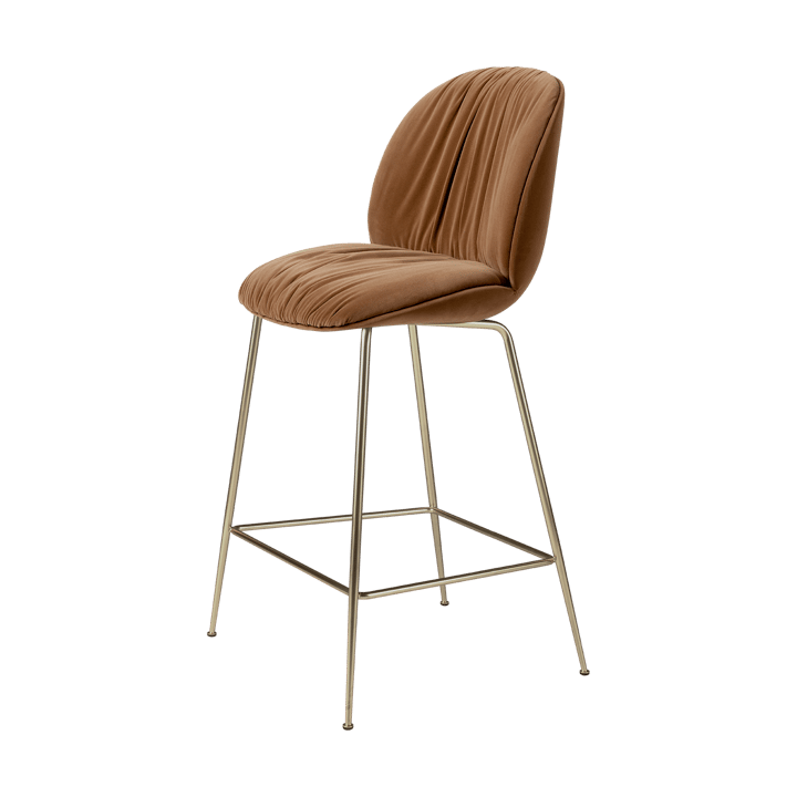 Beetle Soft barstol 65 cm heltrukket, Reales Gubi 001-svart krom GUBI