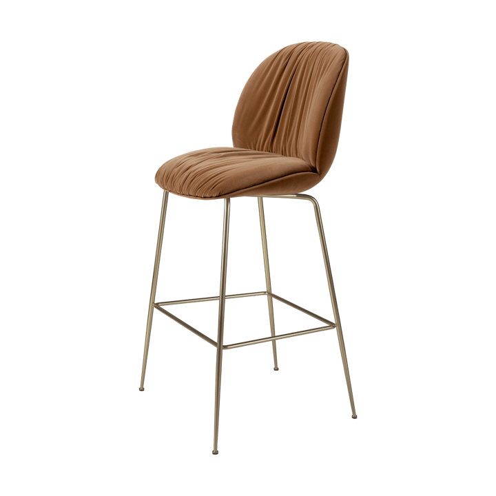Beetle Soft barstol 75 cm heltrukket - Sunday Dedar 112-antik messing - GUBI