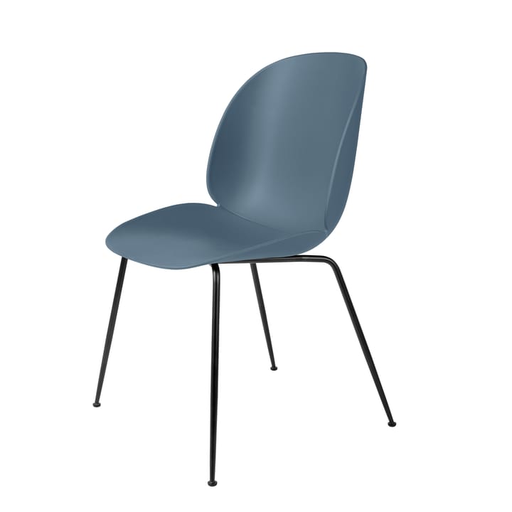 Beetle stol svart/svart - blue grey - Gubi