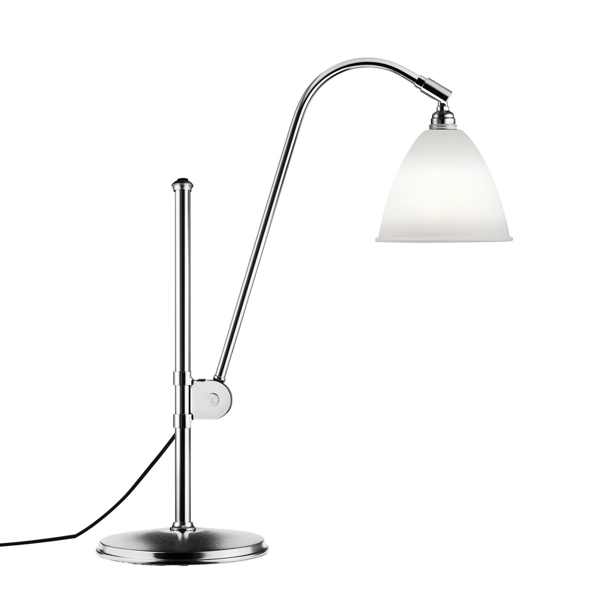 Bilde av GUBI Bestlite BL1 bordlampe benporslin-krom