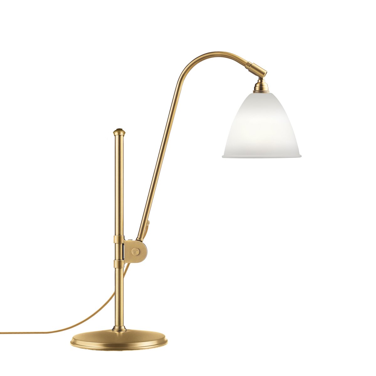 Bilde av GUBI Bestlite BL1 bordlampe benporslin-messing