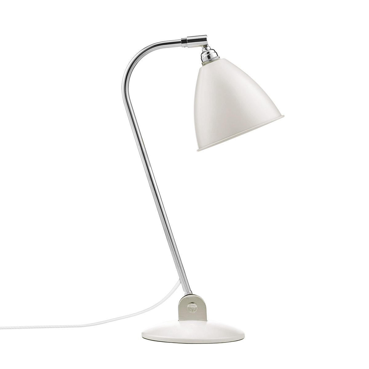 Bilde av GUBI Bestlite BL2 bordlampe matt hvit-krom